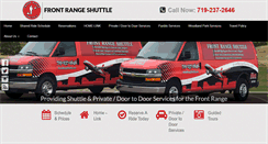 Desktop Screenshot of frontrangeshuttle.com